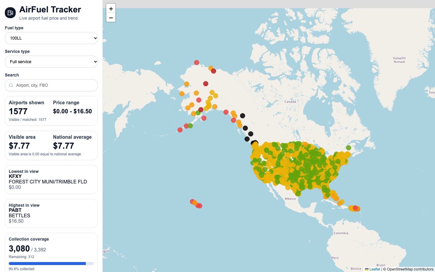 AirFuel Tracker screenshot