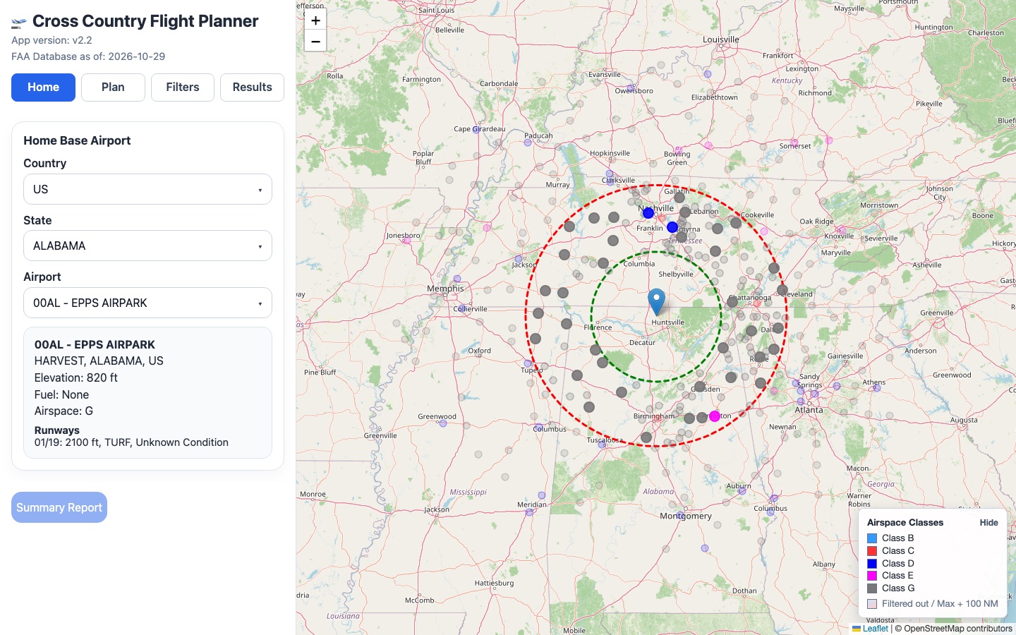 XC Planner screenshot